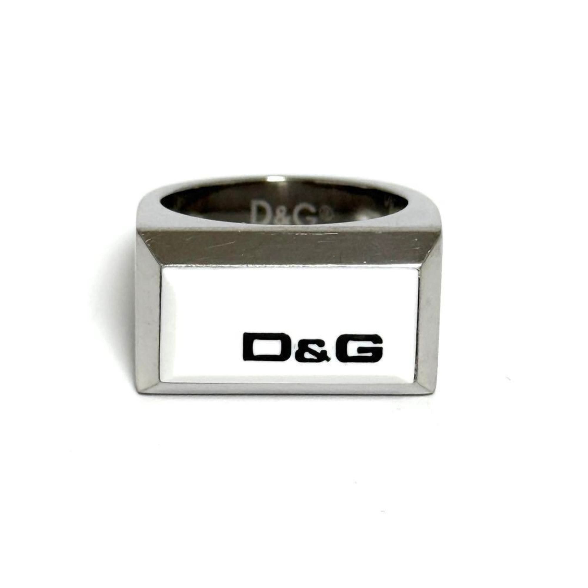 Dolce & Gabbana Dolce & Gabbana Men's Signet Logo Ring Size ONE SIZE - 2 Thumbnail