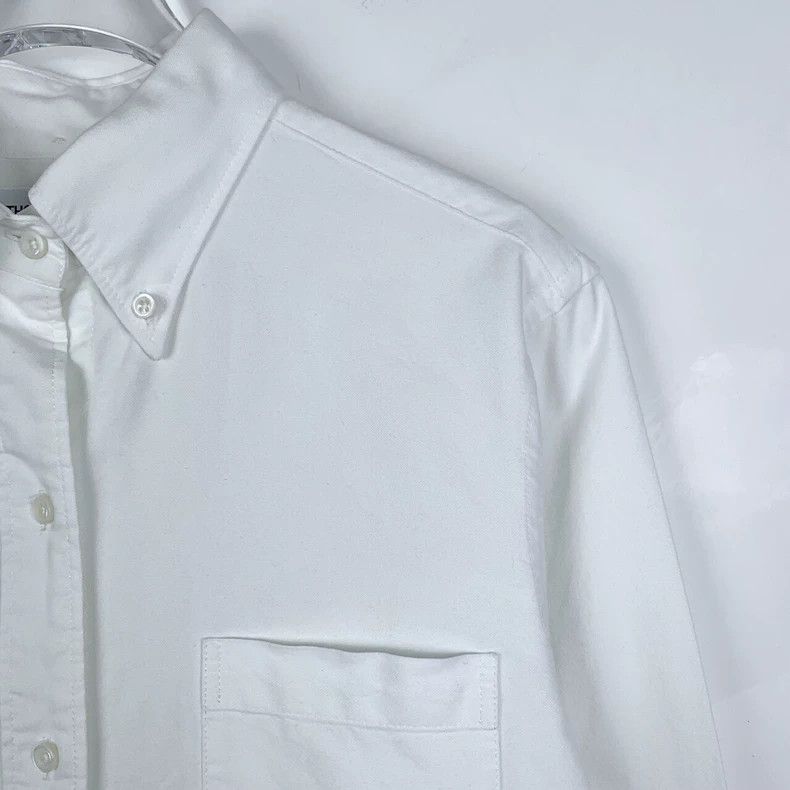 Thom Browne Thom Browne White Long Sleeve Shirt with Stripes - dmc Size US M / EU 48-50 / 2 - 3 Thumbnail