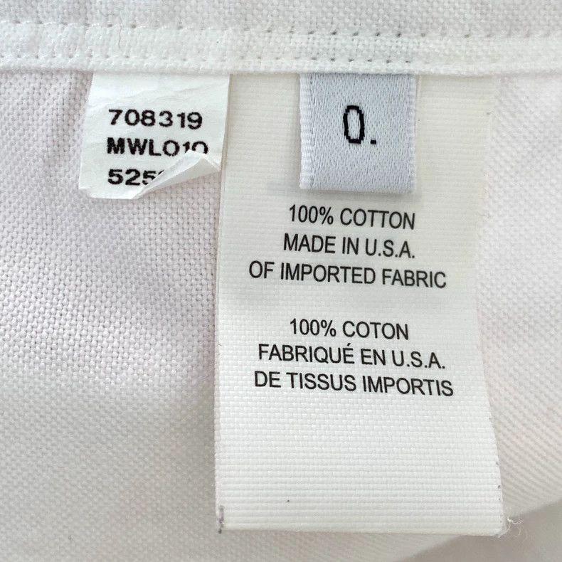 Thom Browne Thom Browne White Cotton Long Sleeve Shirt - dmc Size US XS / EU 42 / 0 - 7 Thumbnail