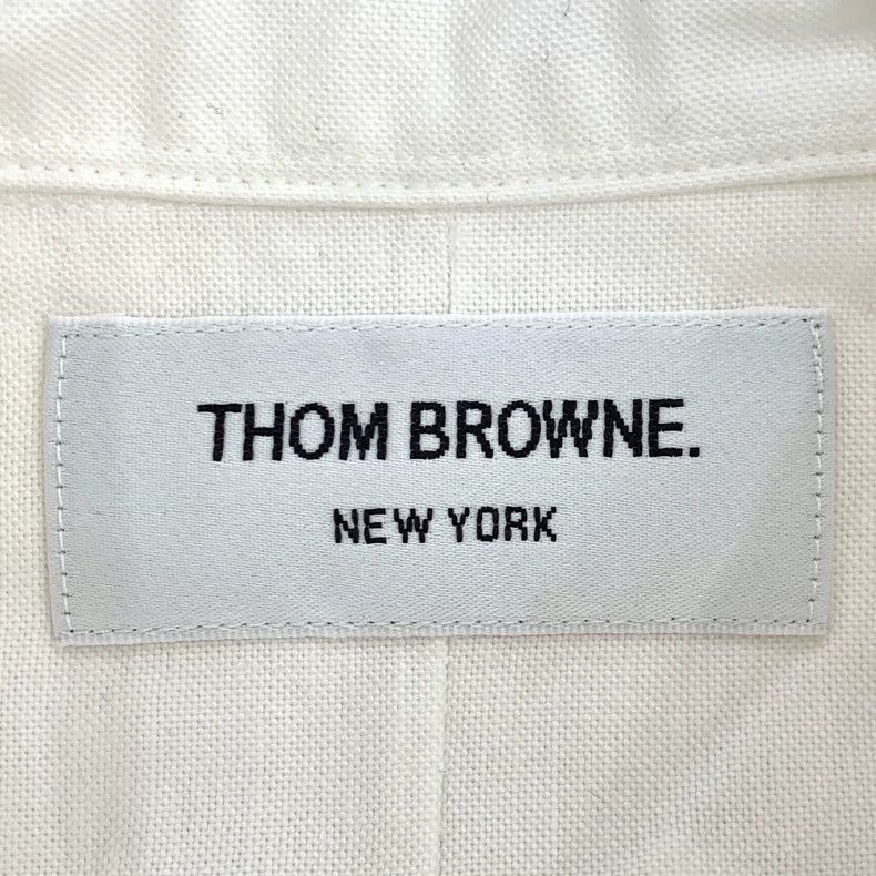 Thom Browne Thom Browne White Cotton Long Sleeve Shirt - dmc Size US XS / EU 42 / 0 - 6 Thumbnail