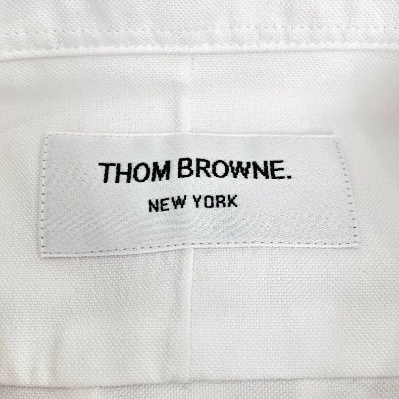 Thom Browne Thom Browne Classic Long Sleeve White Shirt - dmc Size US S / EU 44-46 / 1 - 7 Thumbnail