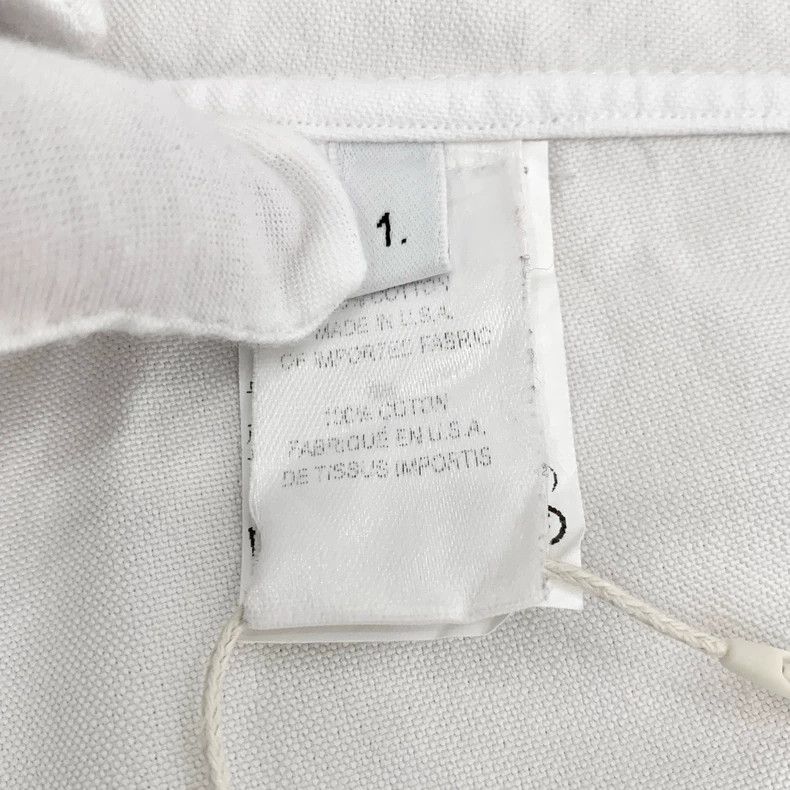 Thom Browne Thom Browne Classic Long Sleeve White Shirt - dmc Size US S / EU 44-46 / 1 - 8 Thumbnail