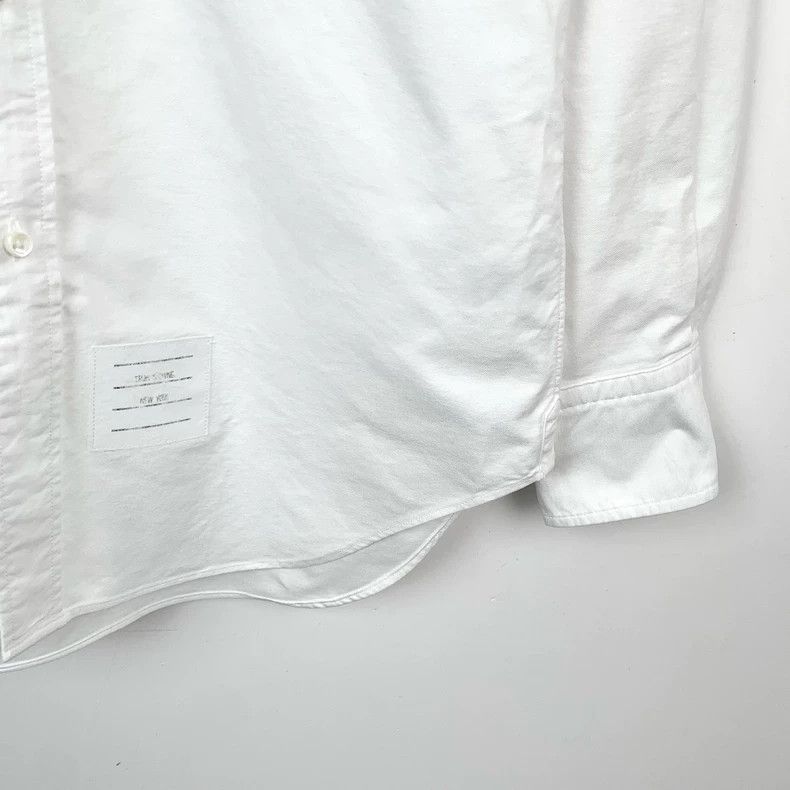 Thom Browne Thom Browne Classic Long Sleeve White Shirt - dmc Size US S / EU 44-46 / 1 - 5 Thumbnail