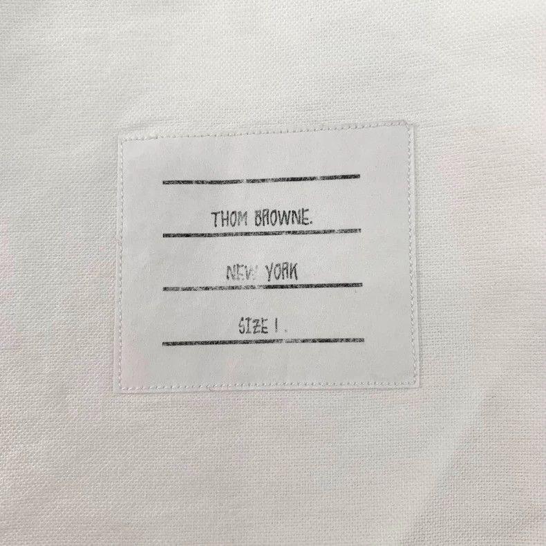 Thom Browne Thom Browne White Long Sleeve Oxford Shirt - dmc Size US S / EU 44-46 / 1 - 5 Thumbnail