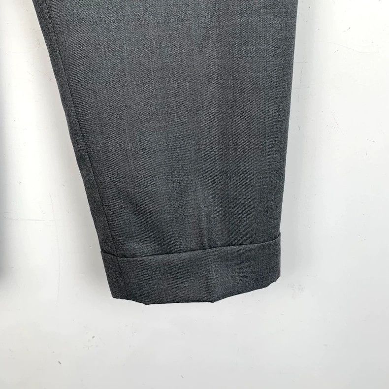 Thom Browne Thom Browne Dark Gray Wool Casual Pants - dmc Size US 31 - 4 Thumbnail