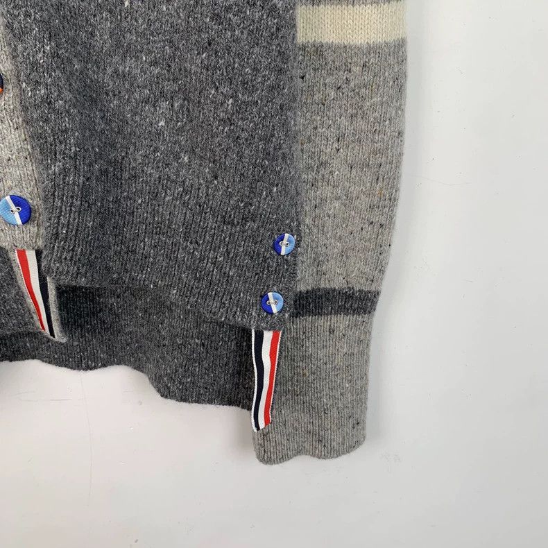 Thom Browne Thom Browne Gray Classic Wool Cardigan Jacket - dmc Size US S / EU 44-46 / 1 - 4 Thumbnail
