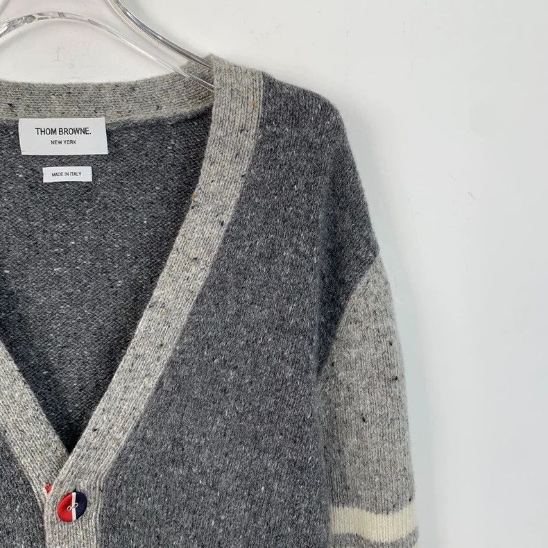 Thom Browne Thom Browne Gray Classic Wool Cardigan Jacket - dmc Size US S / EU 44-46 / 1 - 3 Thumbnail