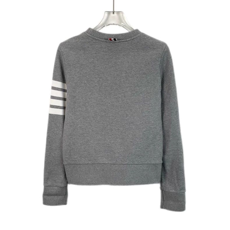 Thom Browne Thom Browne Gray Long Sleeve Sweatshirt - dmc Size US M / EU 48-50 / 2 - 2 Thumbnail