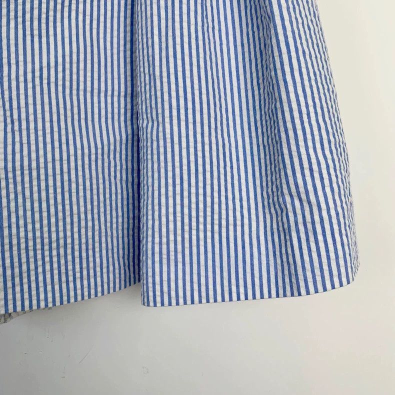 Thom Browne Thom Browne Blue and White Striped Shorts - dmc Size US 31 - 4 Thumbnail