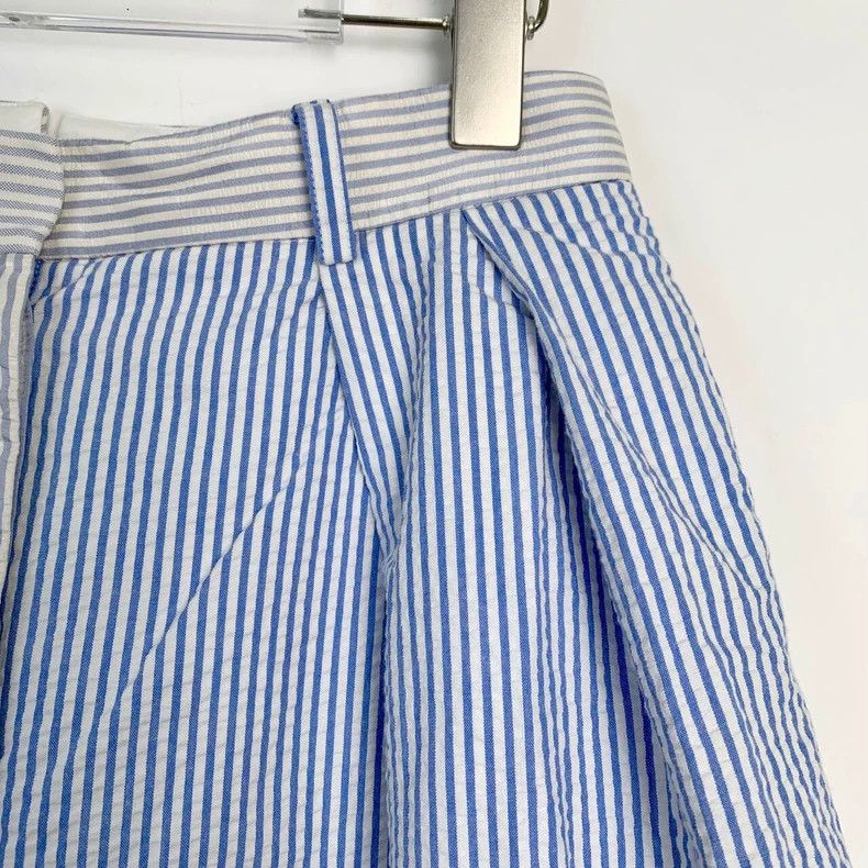 Thom Browne Thom Browne Blue and White Striped Shorts - dmc Size US 31 - 3 Thumbnail