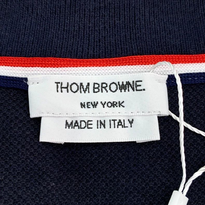 Thom Browne Thom Browne Blue Black Striped Polo Shirt - dmc Size US XS / EU 42 / 0 - 5 Thumbnail