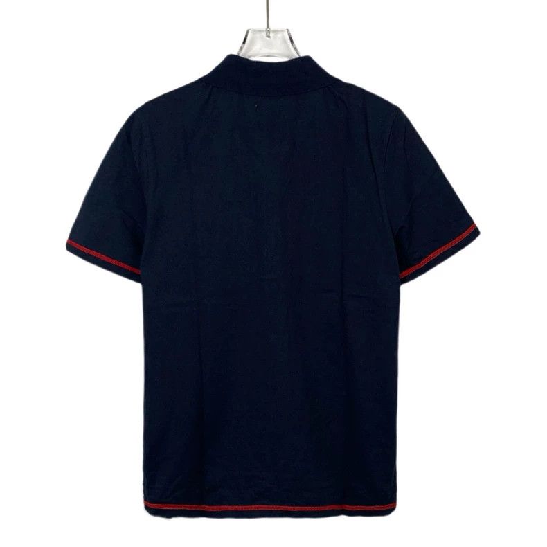 Thom Browne Thom Browne Navy Polo Shirt with Red Trim - dmc Size US XS / EU 42 / 0 - 2 Thumbnail