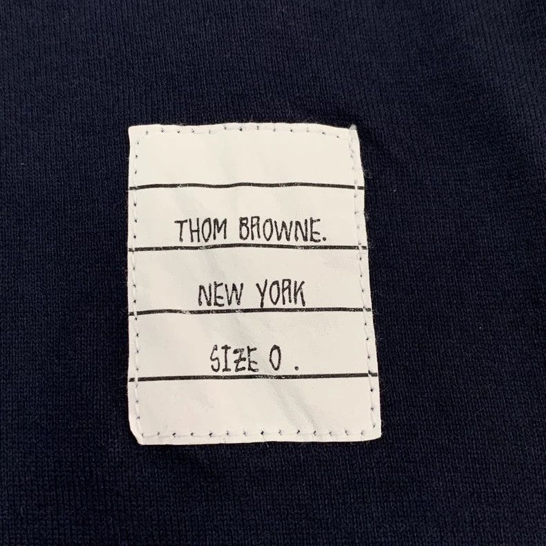 Thom Browne Thom Browne Navy Polo Shirt with Red Trim - dmc Size US XS / EU 42 / 0 - 5 Thumbnail