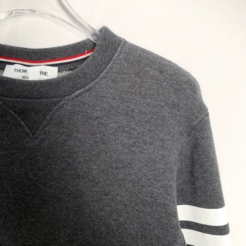 Thom Browne Thom Browne Classic Long Sleeve Sweatshirt Gray - dmc Size US S / EU 44-46 / 1 - 3 Thumbnail