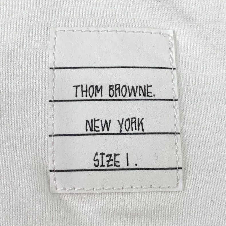 Thom Browne Thom Browne White Cotton Short Sleeve T-Shirt - dmc Size US S / EU 44-46 / 1 - 5 Thumbnail