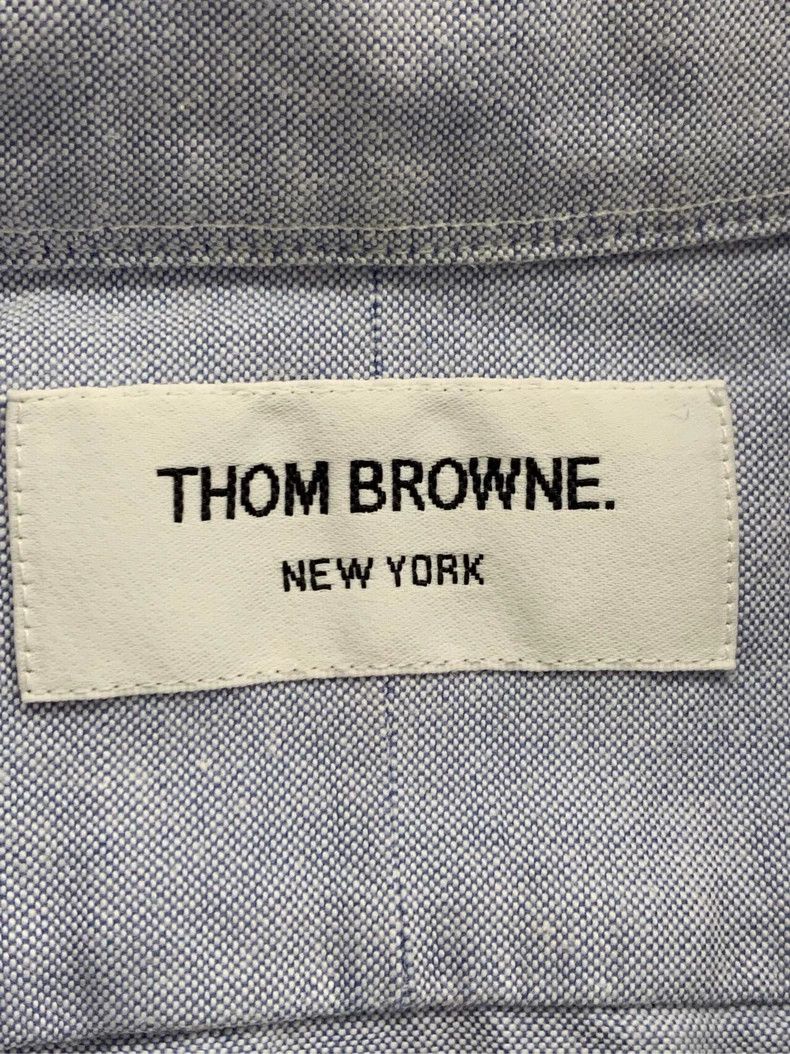 Thom Browne Thom Browne Light Blue Cotton Long Sleeve Shirt - dmc Size US XXS / EU 40 - 3 Thumbnail