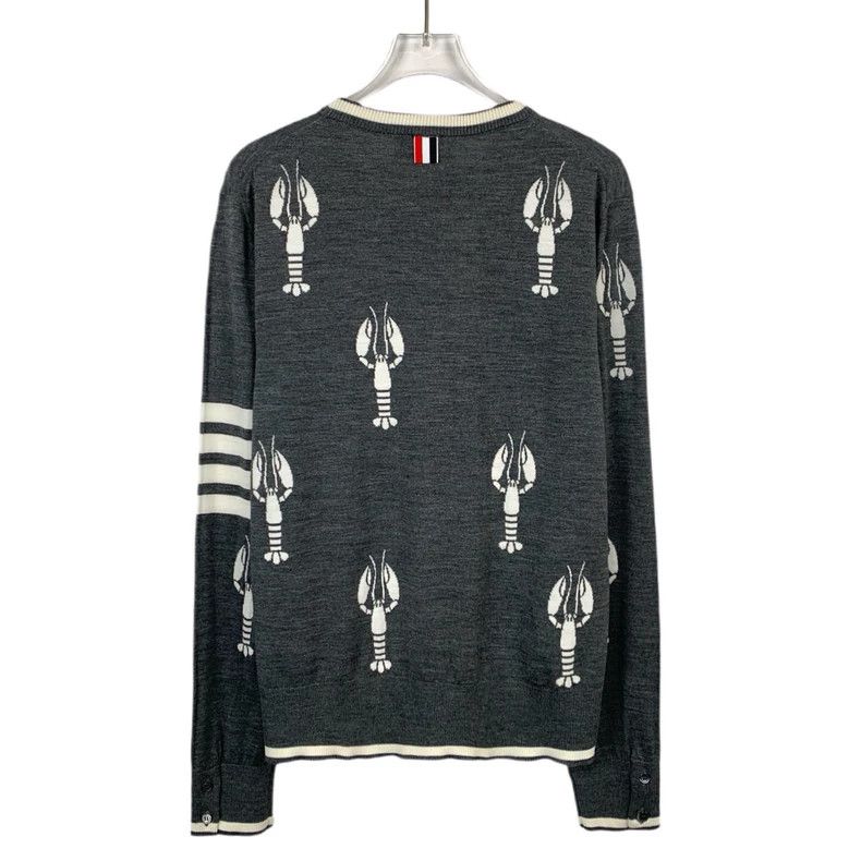 Thom Browne Thom Browne Gray Lobster Knit Sweater - dmc Size US M / EU 48-50 / 2 - 2 Thumbnail