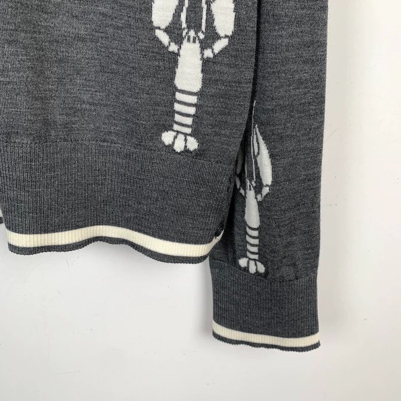 Thom Browne Thom Browne Gray Lobster Knit Sweater - dmc Size US M / EU 48-50 / 2 - 4 Thumbnail