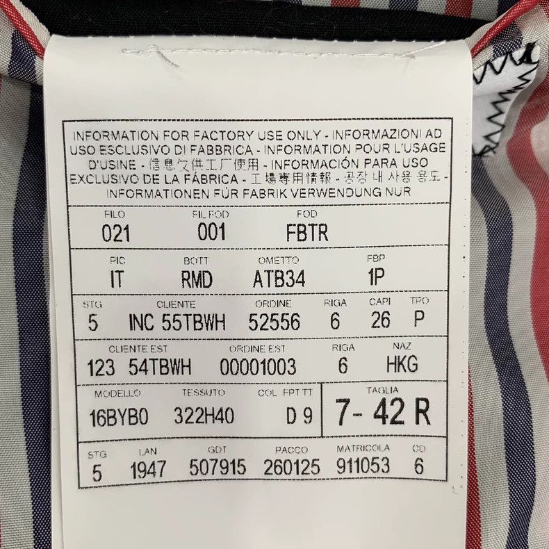 Thom Browne Thom Browne Gray Wool Single-Breasted Blazer - dmc Size US L / EU 52-54 / 3 - 8 Thumbnail