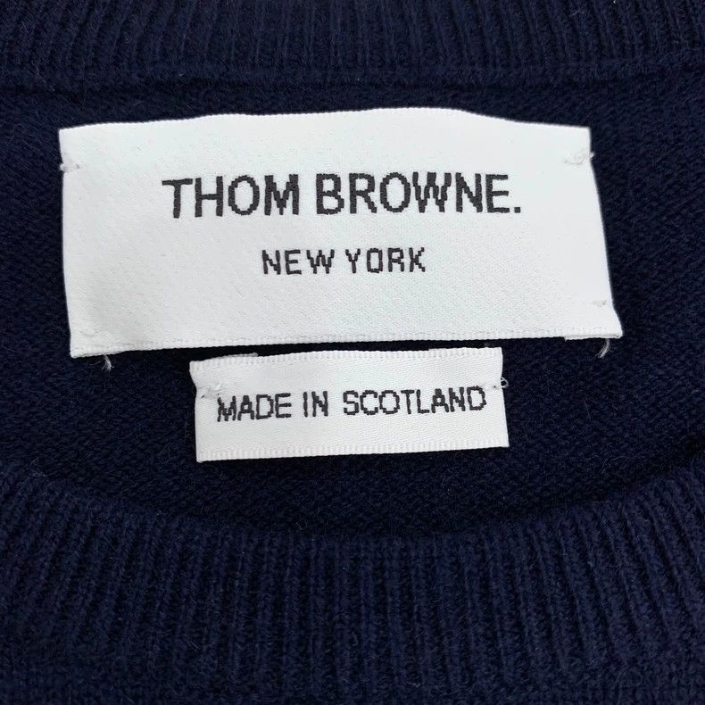 Thom Browne Thom Browne Classic Navy Pullover Sweater - dmc Size US S / EU 44-46 / 1 - 6 Thumbnail