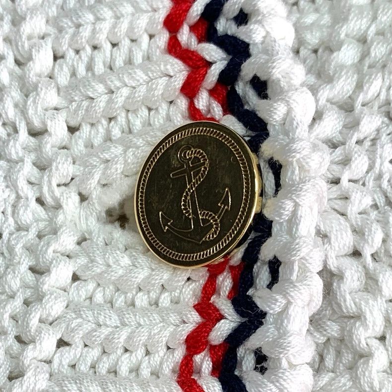Thom Browne Thom Browne White Knit V-Neck Cardigan - dmc Size US M / EU 48-50 / 2 - 5 Thumbnail