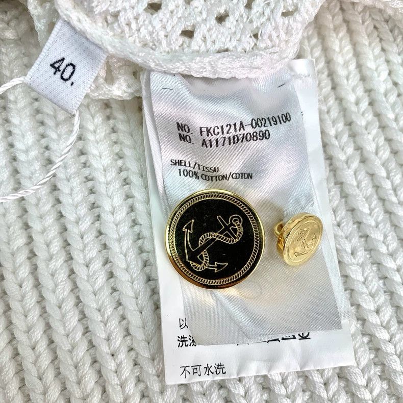 Thom Browne Thom Browne White Knit V-Neck Cardigan - dmc Size US M / EU 48-50 / 2 - 7 Thumbnail