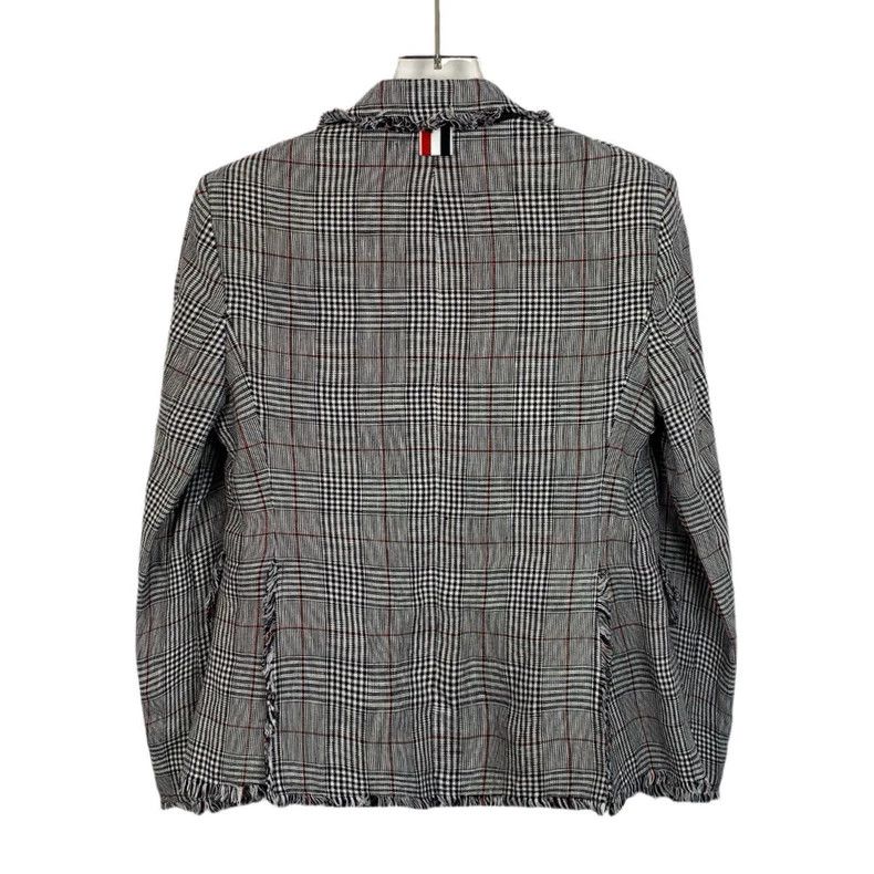 Thom Browne Thom Browne Gray Plaid Wool Blazer Jacket - dmc Size US S / EU 44-46 / 1 - 2 Thumbnail