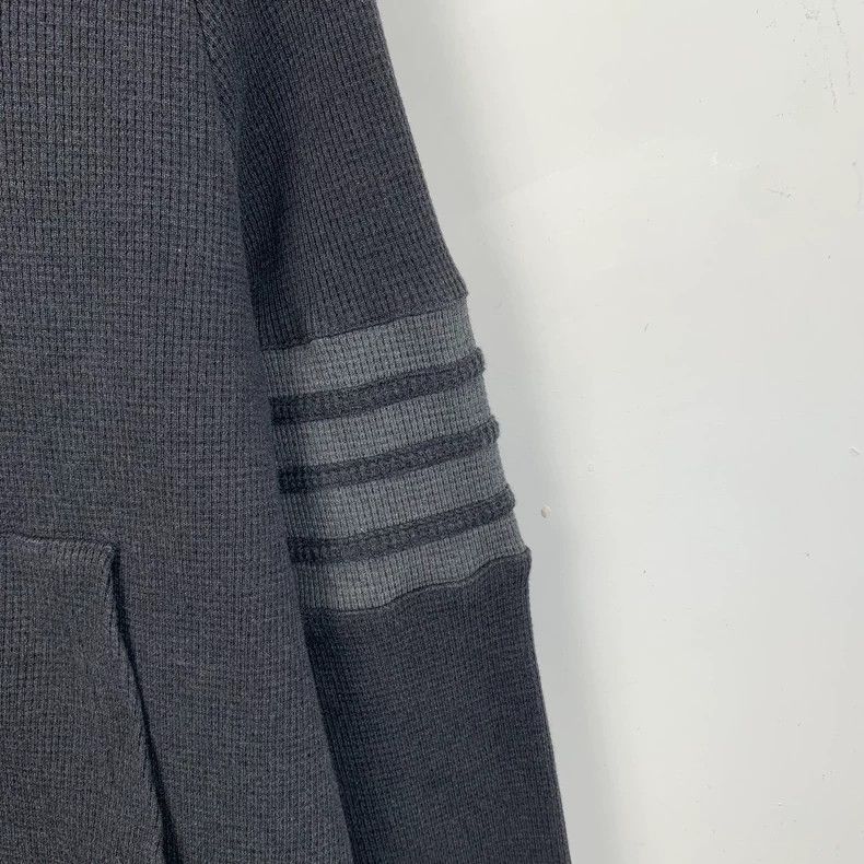 Thom Browne Thom Browne Black Classic Zip Hoodie Sweater - dmc Size US M / EU 48-50 / 2 - 4 Thumbnail