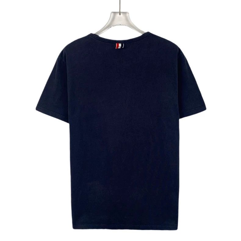 Thom Browne Thom Browne Navy Striped Cotton T-Shirt - dmc Size US L / EU 52-54 / 3 - 2 Thumbnail