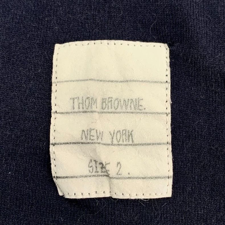 Thom Browne Thom Browne Navy Striped Cotton T-Shirt - dmc Size US L / EU 52-54 / 3 - 5 Thumbnail