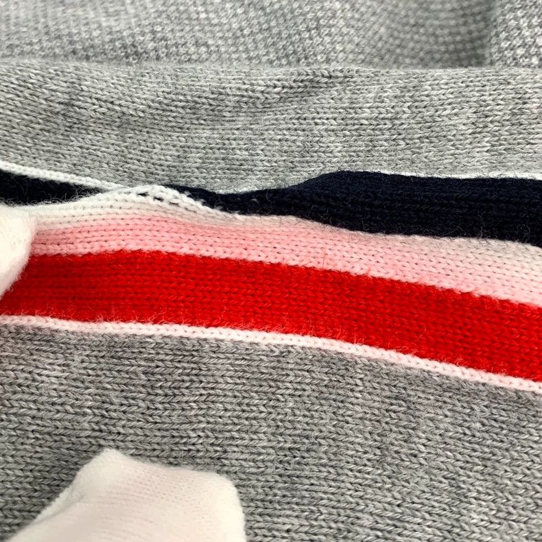 Thom Browne Thom Browne Gray Striped Cotton Polo Shirt - dmc Size US XS / EU 42 / 0 - 8 Thumbnail