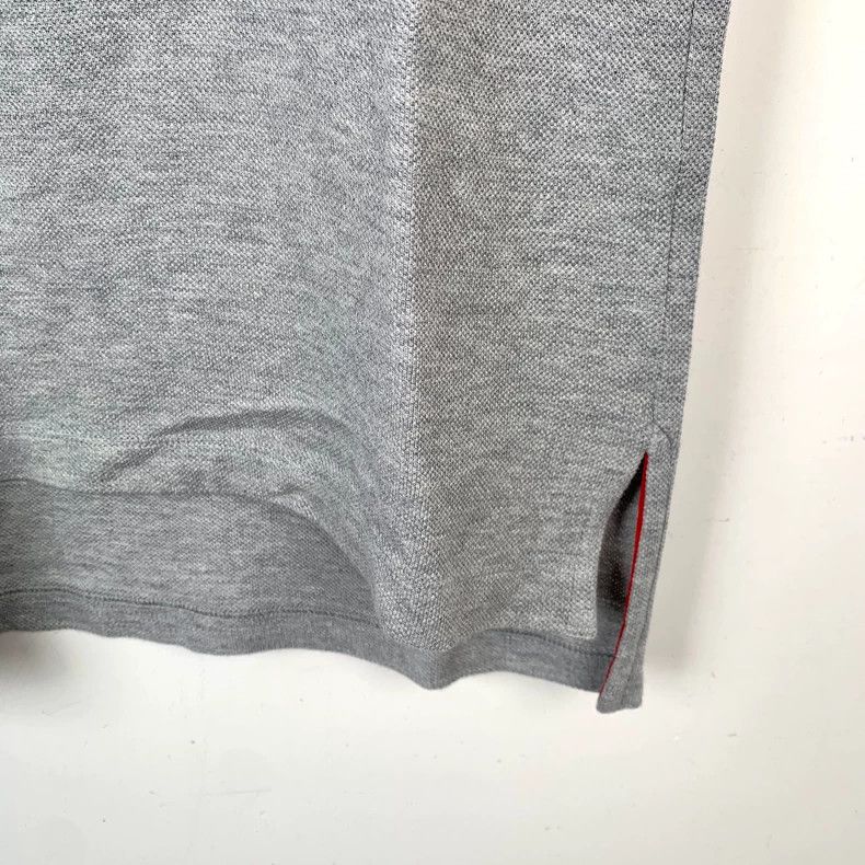 Thom Browne Thom Browne Gray Striped Cotton Polo Shirt - dmc Size US XS / EU 42 / 0 - 4 Thumbnail