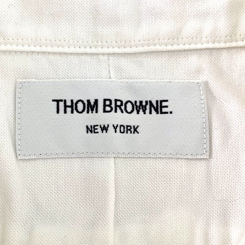 Thom Browne Thom Browne White Long Sleeve Button-Up Shirt - dmc Size US S / EU 44-46 / 1 - 6 Thumbnail