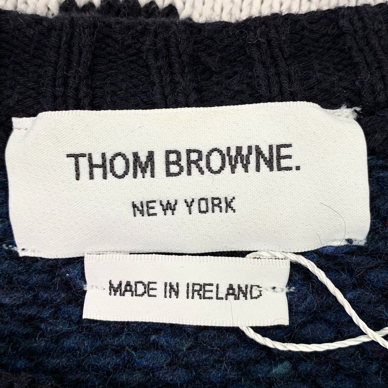 Thom Browne Thom Browne Striped Knit Long Sleeve Sweater - dmc Size US M / EU 48-50 / 2 - 6 Thumbnail