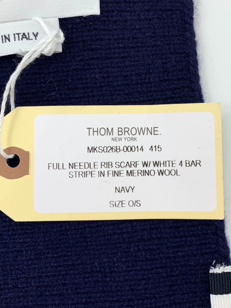 Thom Browne Thom Browne Classic Wool Knit Scarf - dmc Size ONE SIZE - 8 Thumbnail