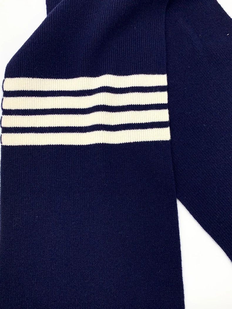 Thom Browne Thom Browne Classic Wool Knit Scarf - dmc Size ONE SIZE - 5 Thumbnail
