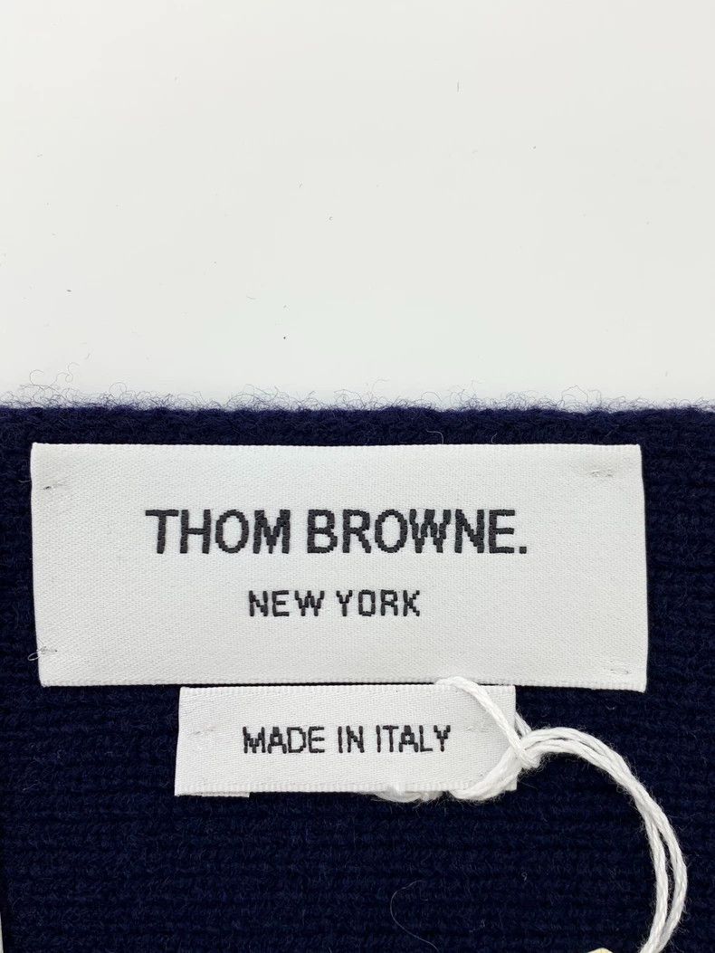 Thom Browne Thom Browne Classic Wool Knit Scarf - dmc Size ONE SIZE - 7 Thumbnail