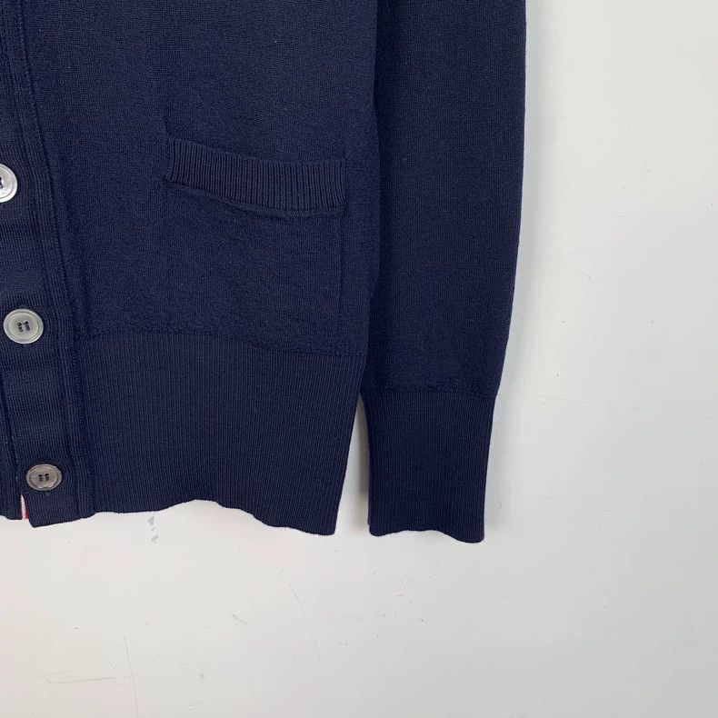 Thom Browne Thom Browne Navy Wool Cardigan with Dog Detail - dmc Size US S / EU 44-46 / 1 - 4 Thumbnail