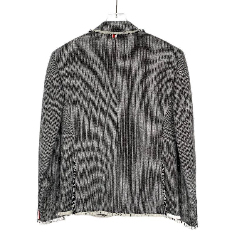 Thom Browne Thom Browne Black and White Wool Suit Jacket - dmc Size US S / EU 44-46 / 1 - 2 Thumbnail
