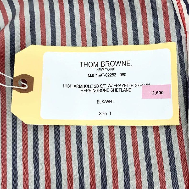 Thom Browne Thom Browne Black and White Wool Suit Jacket - dmc Size US S / EU 44-46 / 1 - 7 Thumbnail