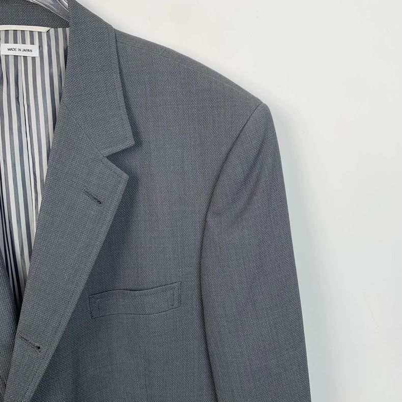 Thom Browne Thom Browne Gray Wool Long Sleeve Blazer - dmc Size US L / EU 52-54 / 3 - 3 Thumbnail