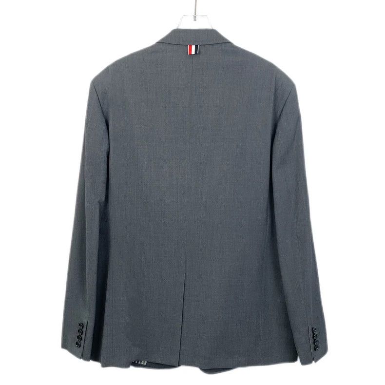 Thom Browne Thom Browne Gray Wool Long Sleeve Blazer - dmc Size US L / EU 52-54 / 3 - 2 Thumbnail