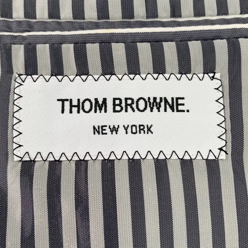 Thom Browne Thom Browne Gray Wool Long Sleeve Blazer - dmc Size US L / EU 52-54 / 3 - 5 Thumbnail