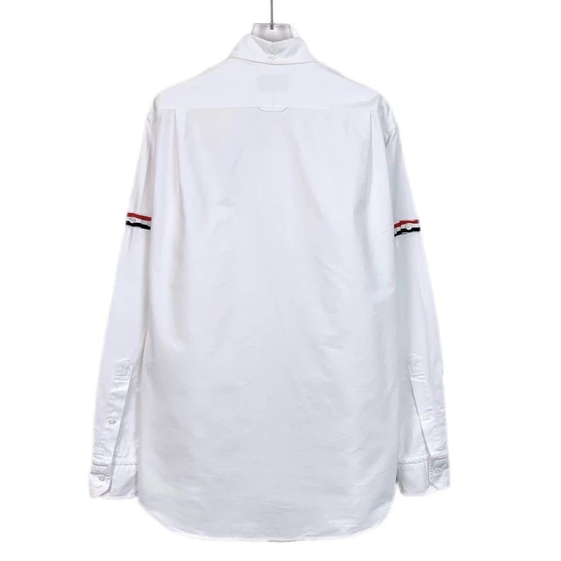 Thom Browne Thom Browne Classic Long Sleeve Shirt with Stripes - dmc Size US L / EU 52-54 / 3 - 2 Thumbnail