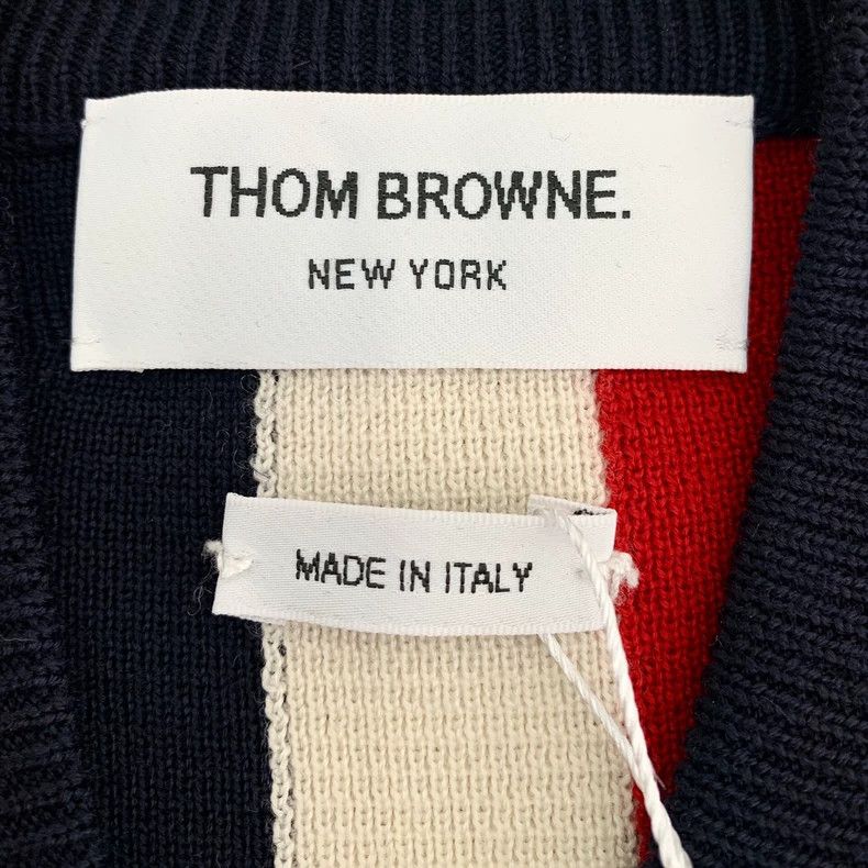 Thom Browne Thom Browne Black Striped Wool Zip Jacket - dmc Size US S / EU 44-46 / 1 - 5 Thumbnail