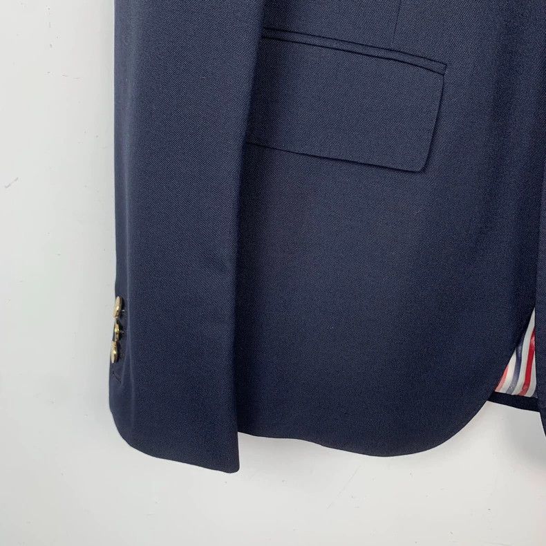 Thom Browne Thom Browne Navy One Sleeve Suit Jacket - dmc Size US L / EU 52-54 / 3 - 4 Thumbnail