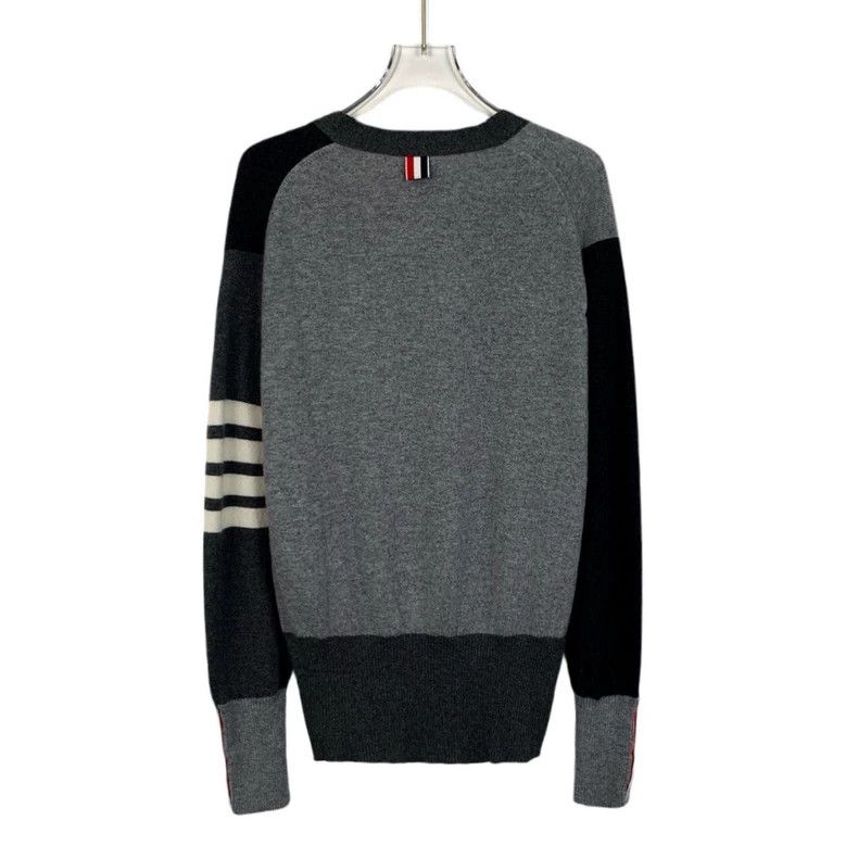 Thom Browne Thom Browne Color Block V-Neck Cardigan - dmc Size US L / EU 52-54 / 3 - 2 Thumbnail