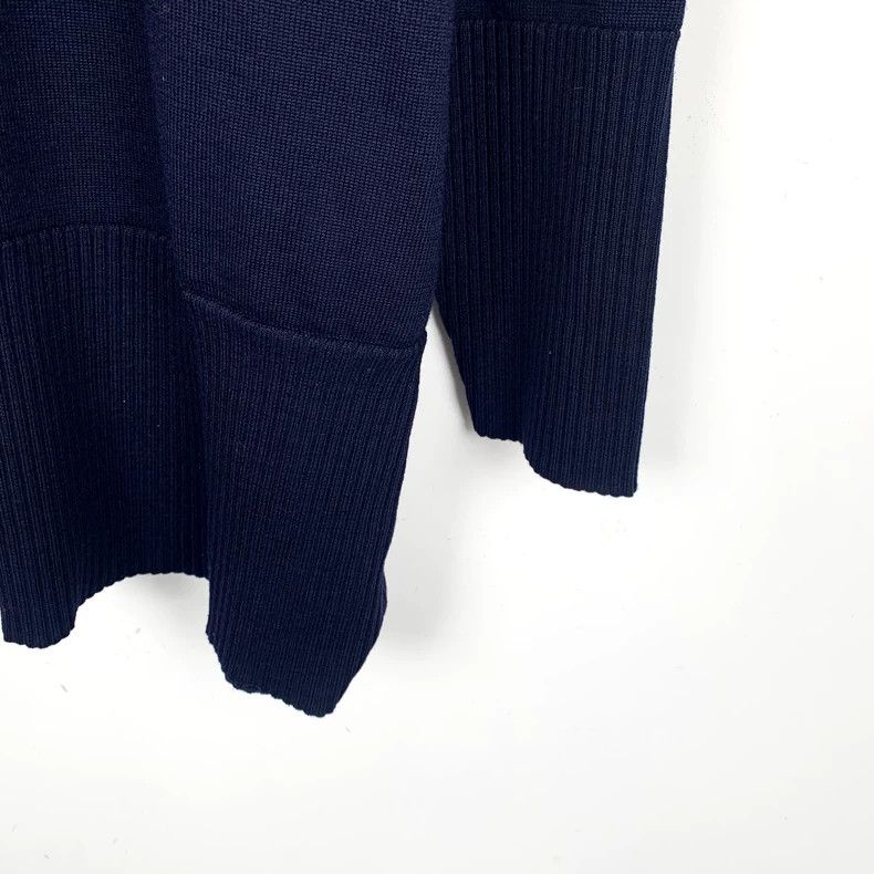 Thom Browne Thom Browne Classic Navy Long Sleeve Knit Sweater - dmc Size US S / EU 44-46 / 1 - 5 Thumbnail