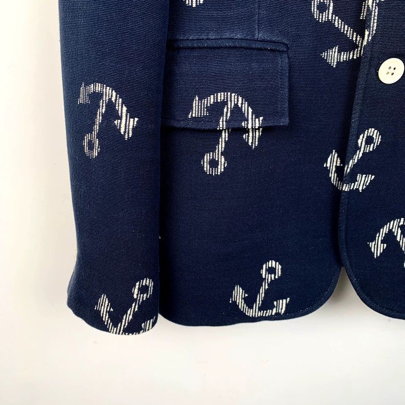 Thom Browne Thom Browne Anchor Print Blazer Jacket - dmc Size US S / EU 44-46 / 1 - 4 Thumbnail
