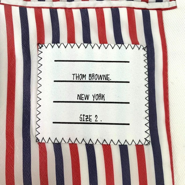 Thom Browne Thom Browne Classic White Cotton Blazer Jacket - dmc Size US M / EU 48-50 / 2 - 5 Thumbnail